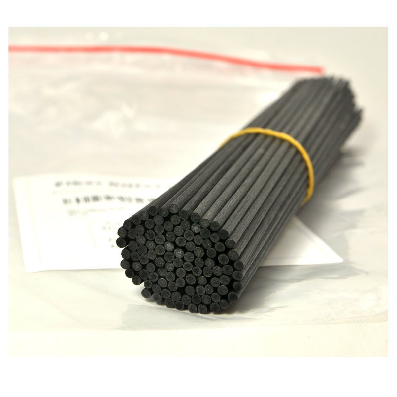 Ougual 100 Pieces Fiber Reed Diffuser Replacement Refill Sticks (10" x 3mm, Black) - Image 3